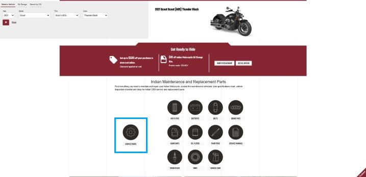 How to Find Motorcycle Parts | Indian Motorcycle